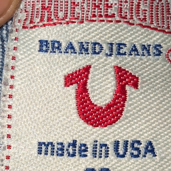 True Religion  Section Johnny Row Seat Relaxed Jeans Boot Leg Size:32 - Picture 8 of 11